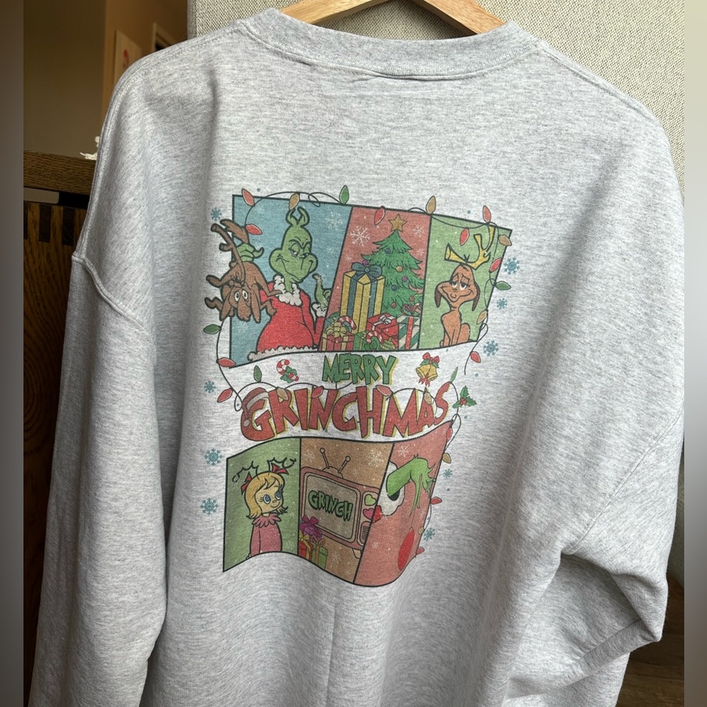 New Boutique - Grinch Sweatshirt - crew neck Christmas sweatshirt